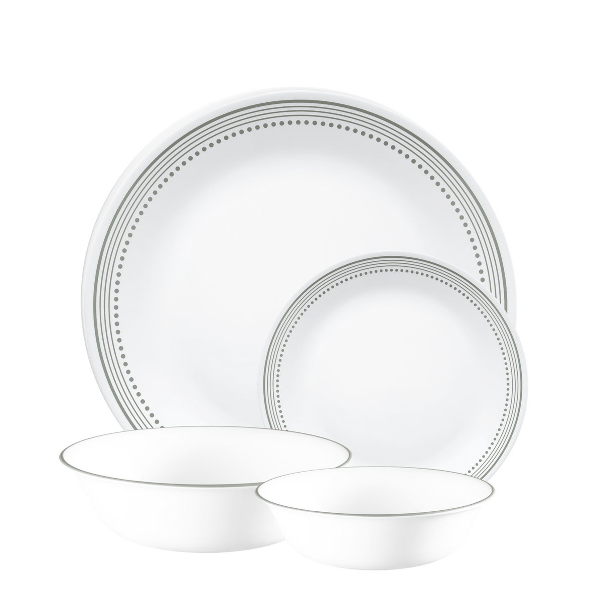 Corelle Mystic Gray 16 Piece Dinner Set