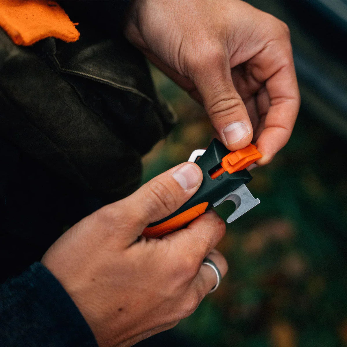 Opinel No.12 Explore Folding Knife with Tick Remover Orange