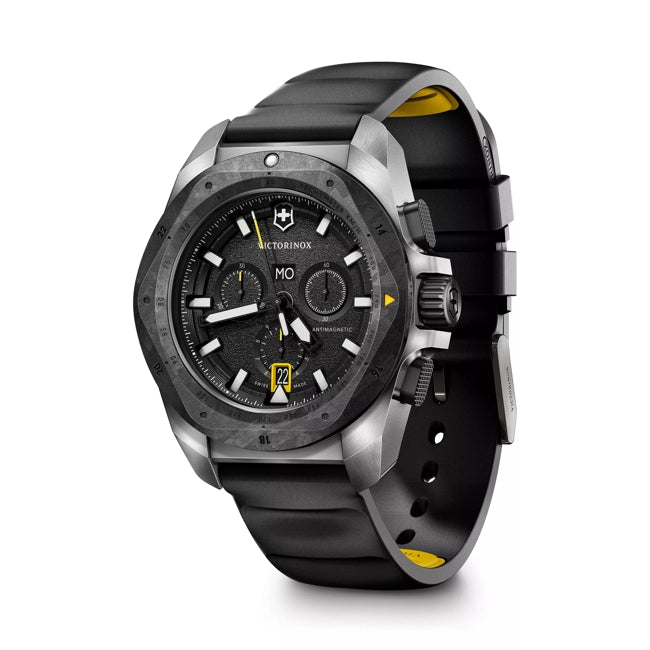 Victorinox I.N.O.X. Chronograph Titanium Black Dial on Carbon Rubber Strap
