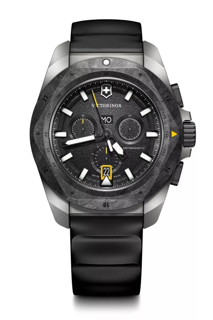 Victorinox I.N.O.X. Chronograph Titanium Black Dial on Carbon Rubber Strap