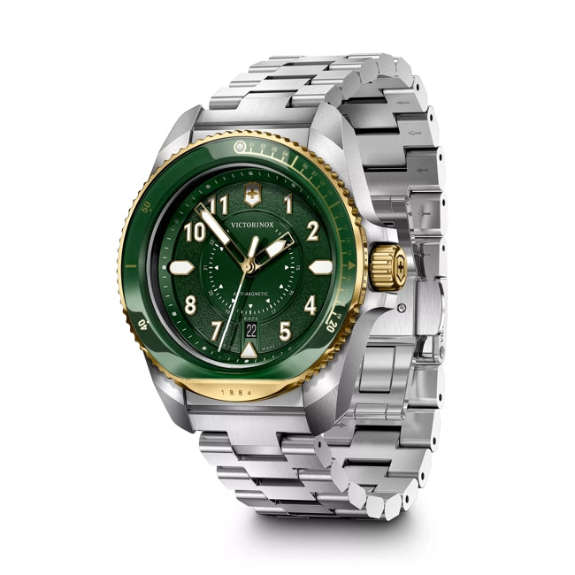 Victorinox Journey 1884 Two Tone Green Dial on Bracelet