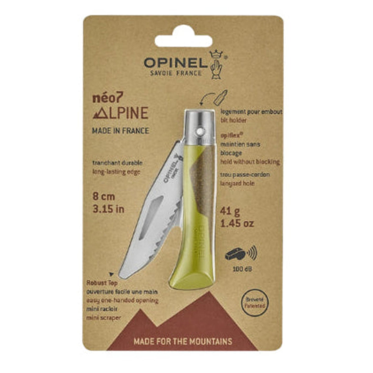 Opinel Néo7 Alpine Multi-Function Folding Knife Linden