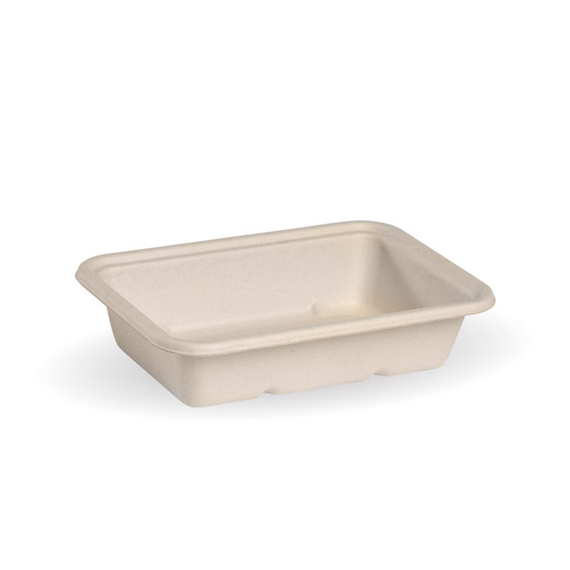 BioPak 500ml Natural Plant Fibre Takeaway Base (Carton of 500)