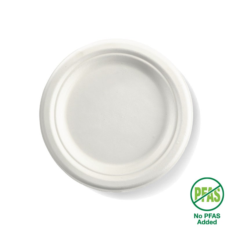 BioPak 18cm / 7" Round Plant Fibre Plate (Carton of 1000)