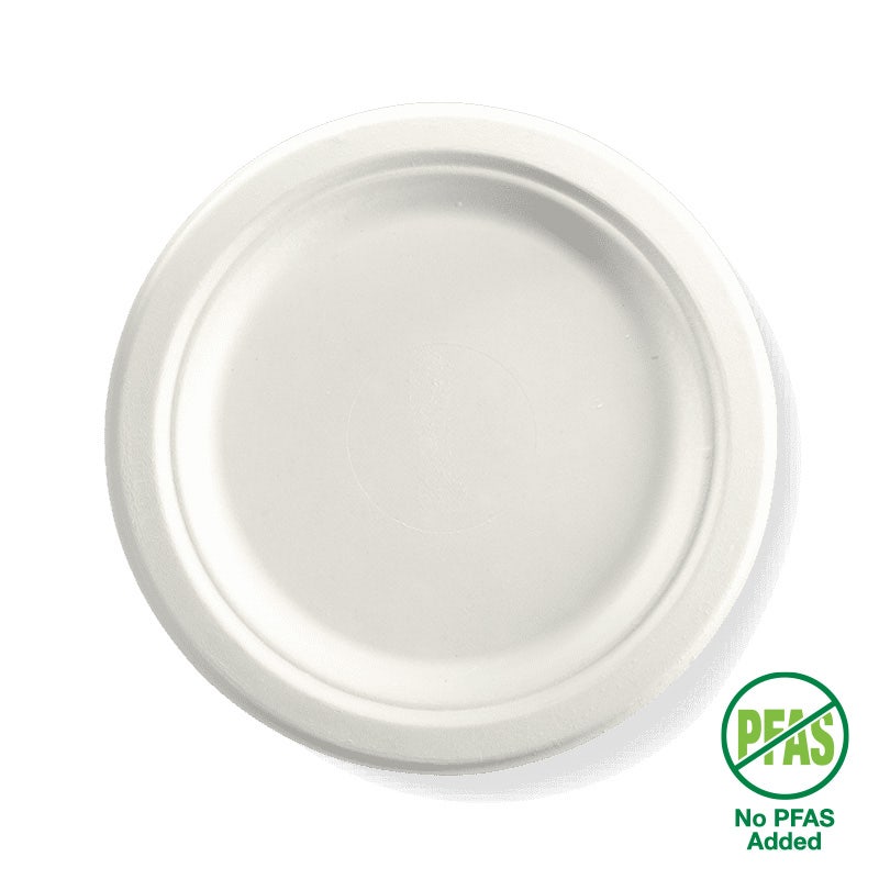 BioPak 23cm / 9" Round Plant Fibre Plates (Carton of 500)