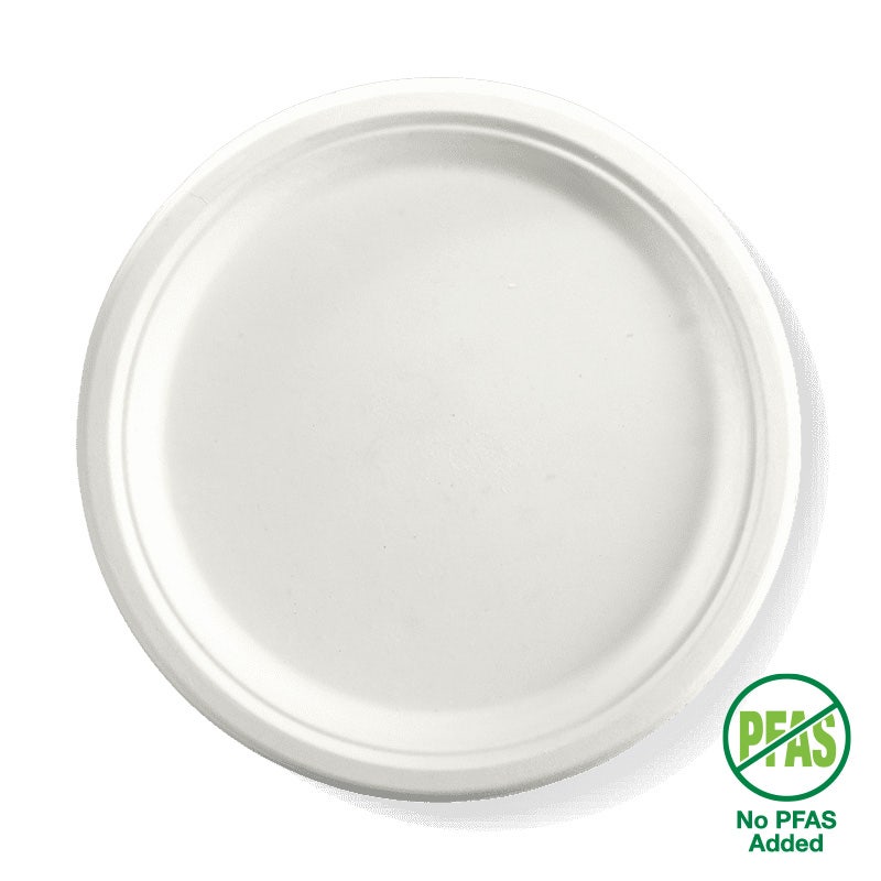 BioPak 25cm / 10" Round Plant Fibre Plate (Carton of 500)