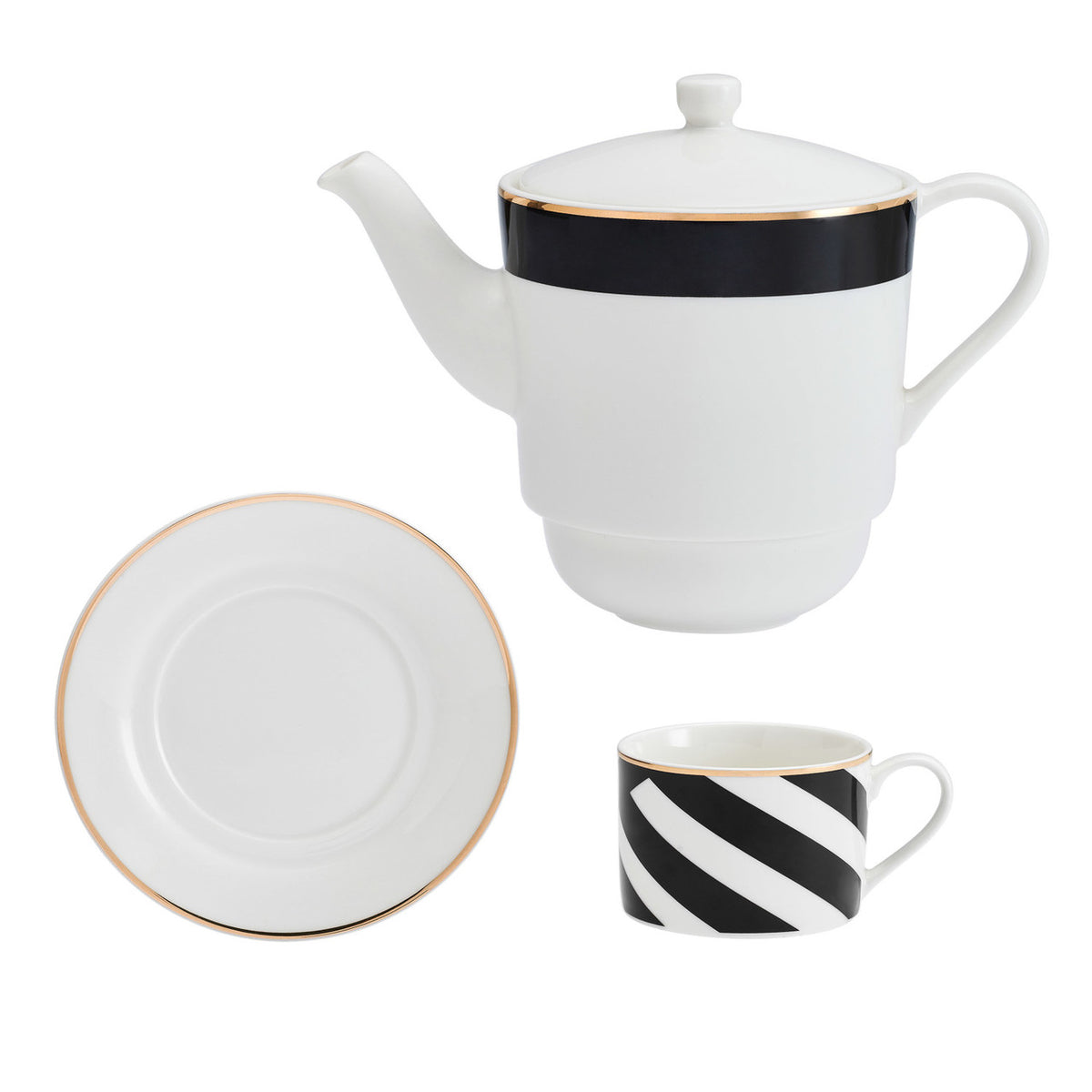 Mikasa Luxe Deco Fine China Tea for One 500ml
