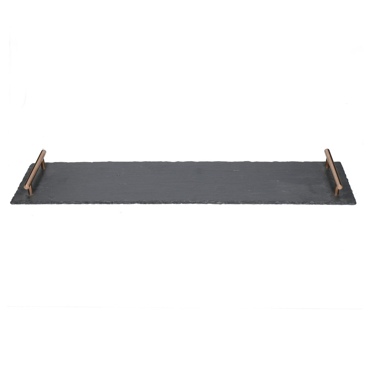 Artesà Slate Serving Platter with Copper Handles 60cm