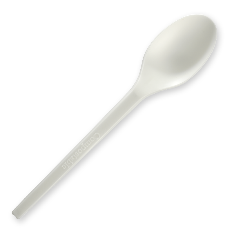 BioPak 16.5cm / 6.5" PLA Spoon (Carton of 1000)