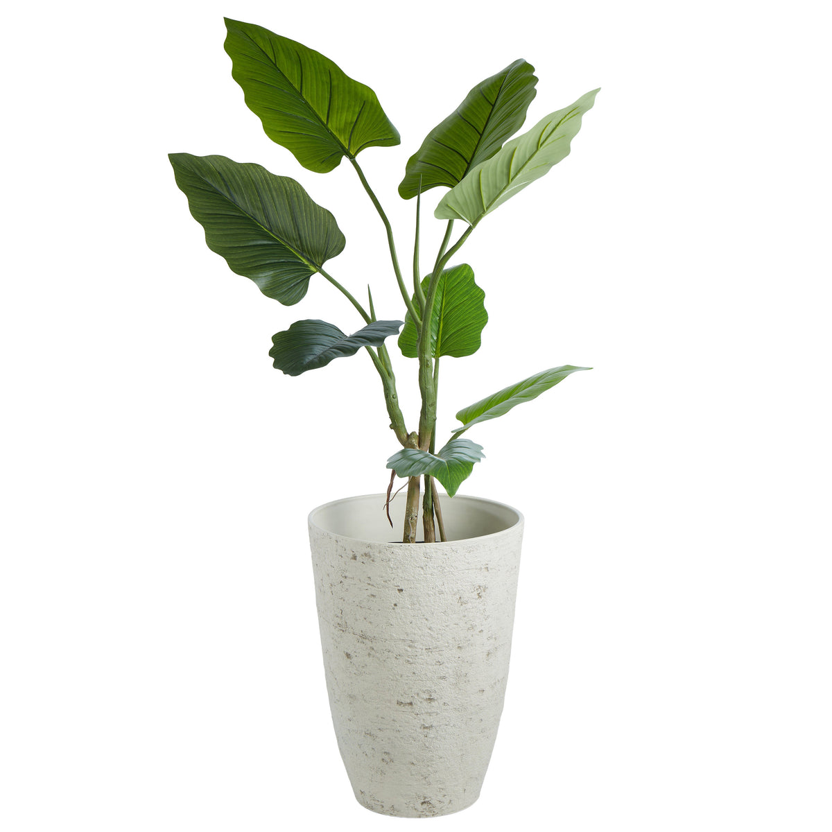 Rogue Rustic Stone Look Tall Planter Pot Rustic Cream 43 x 60cm