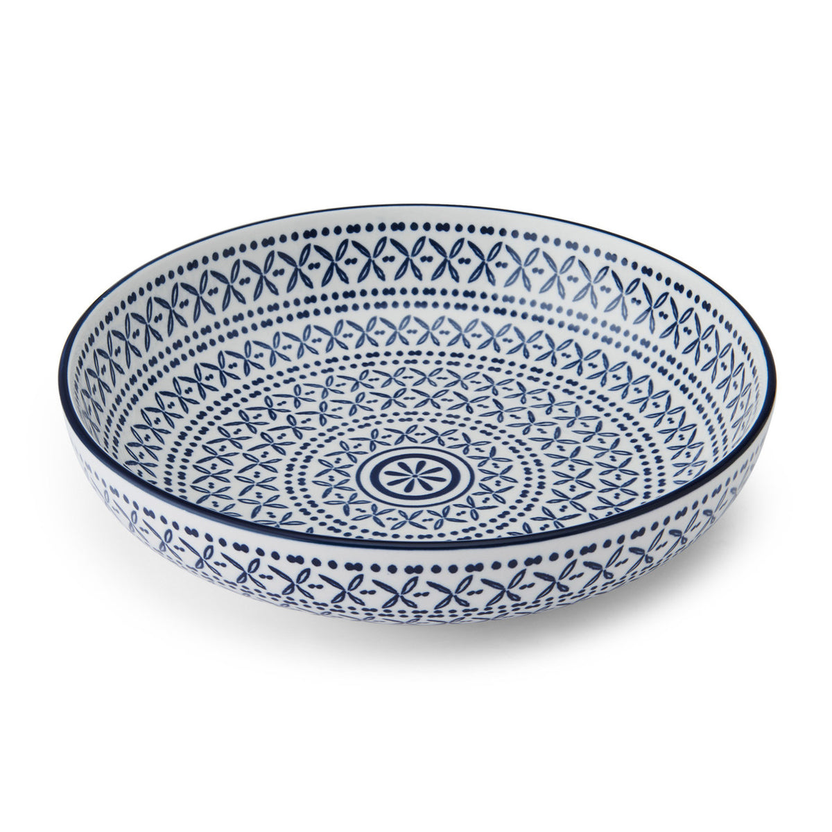 Mikasa Glazed Stoneware Coupe Bowl 21cm (Blue Mediterranean)