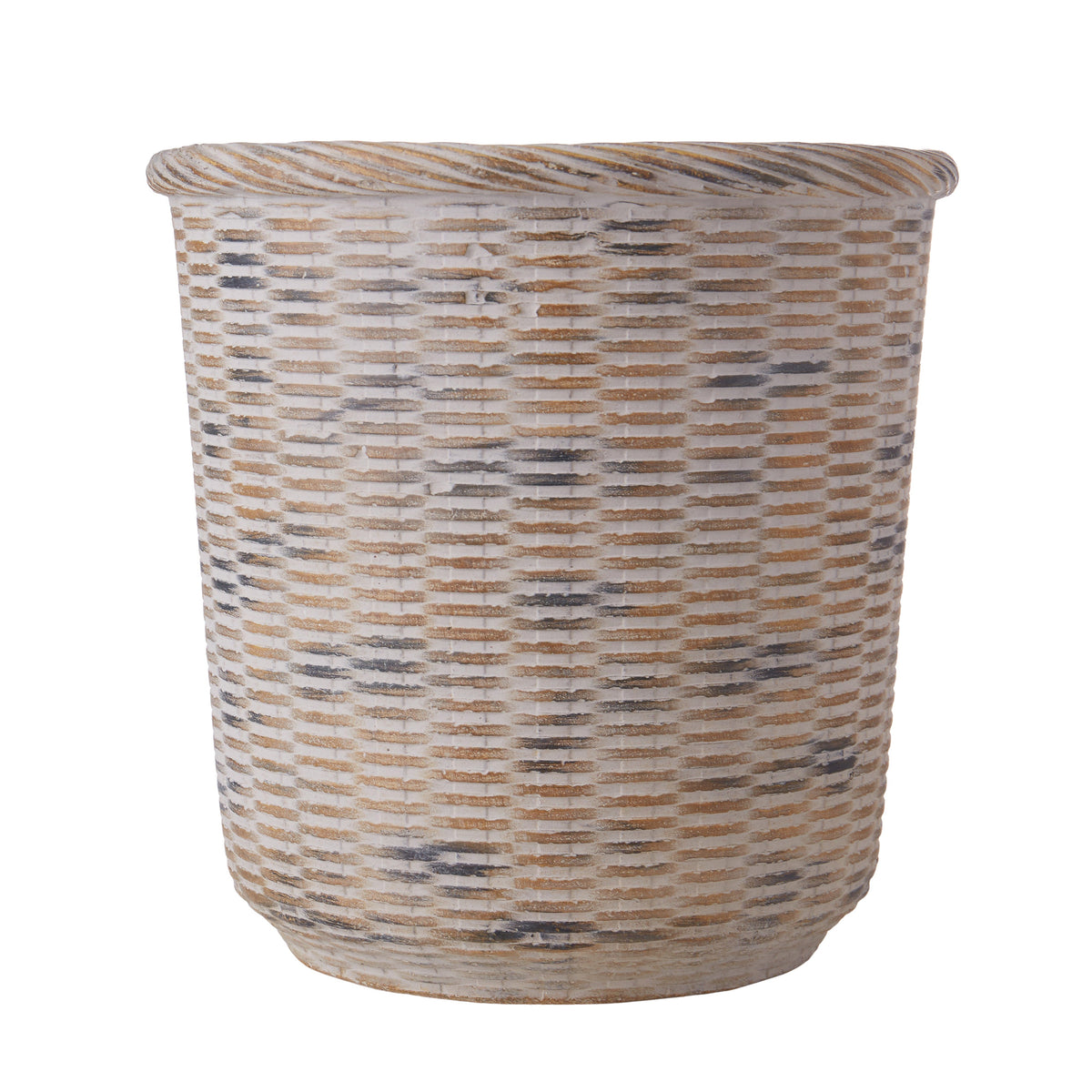 Rogue Cement Round Weave Vessel 27 x 27cm