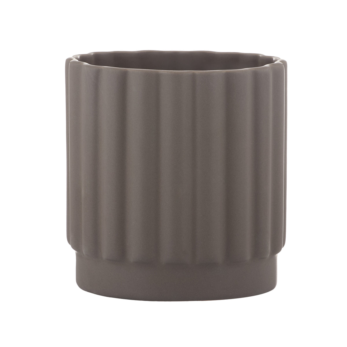 Rogue Agra Ribbed Planter Charcoal