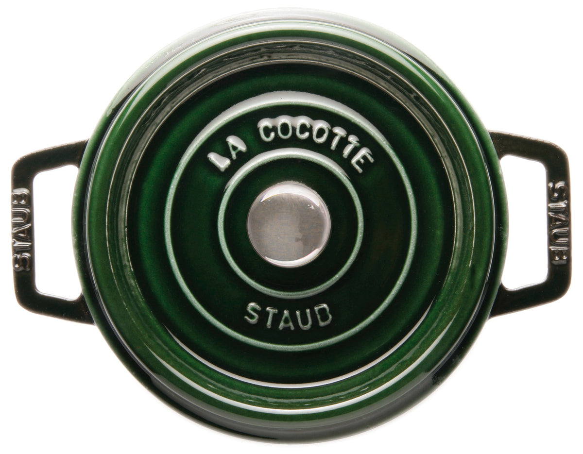 Staub Cast Iron Round Cocotte 24cm - Basil Green
