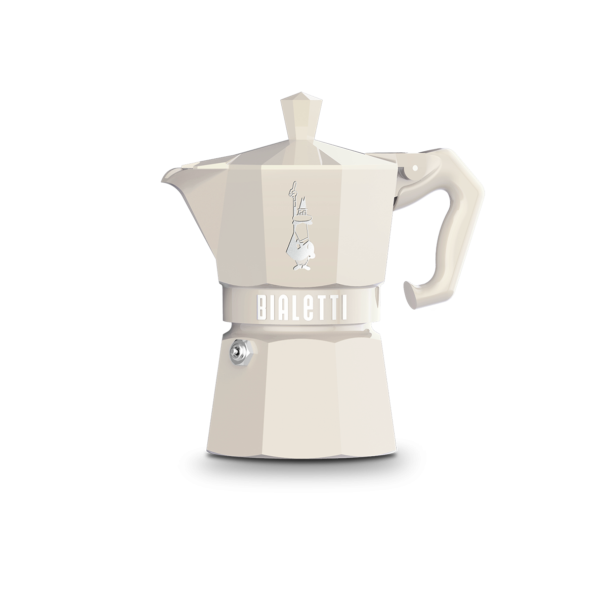Bialetti Moka Exclusive Cream – 3 Cup (130 ml) Stovetop Coffee Maker