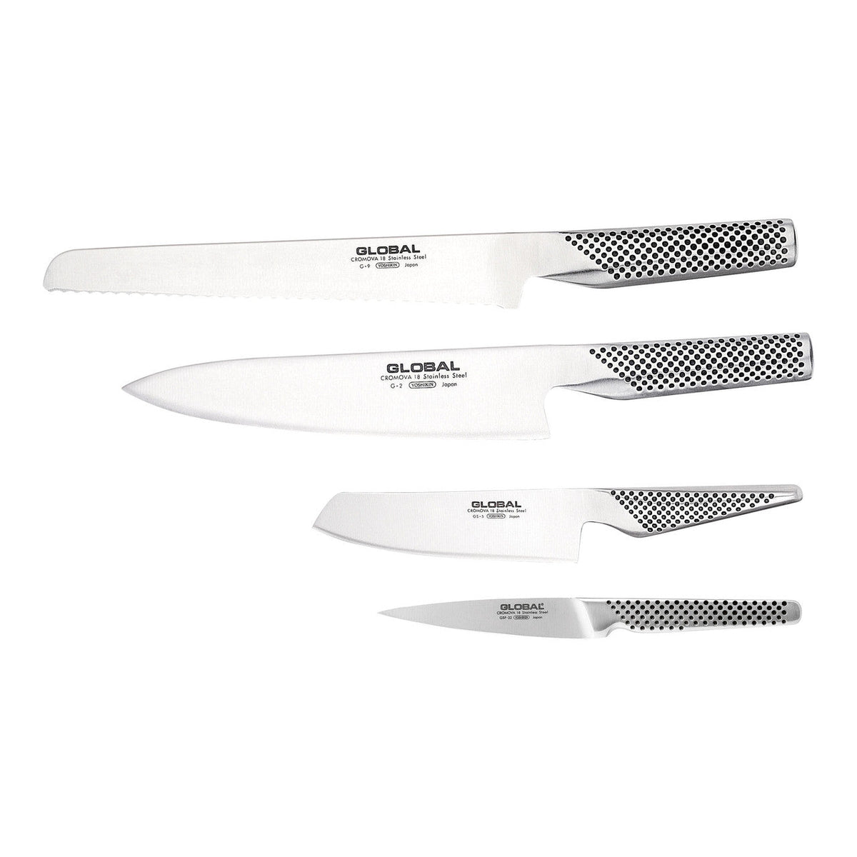 Global Ikasu V 5 Piece Teikoku Knife Block Set