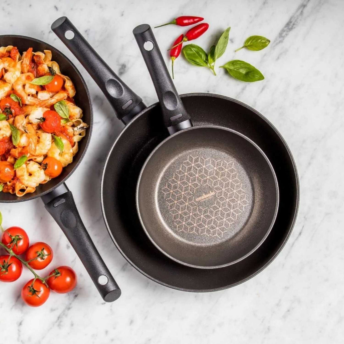 Essteele Per Salute Nonstick Induction 20/24/28cm Skillet Triple Pack