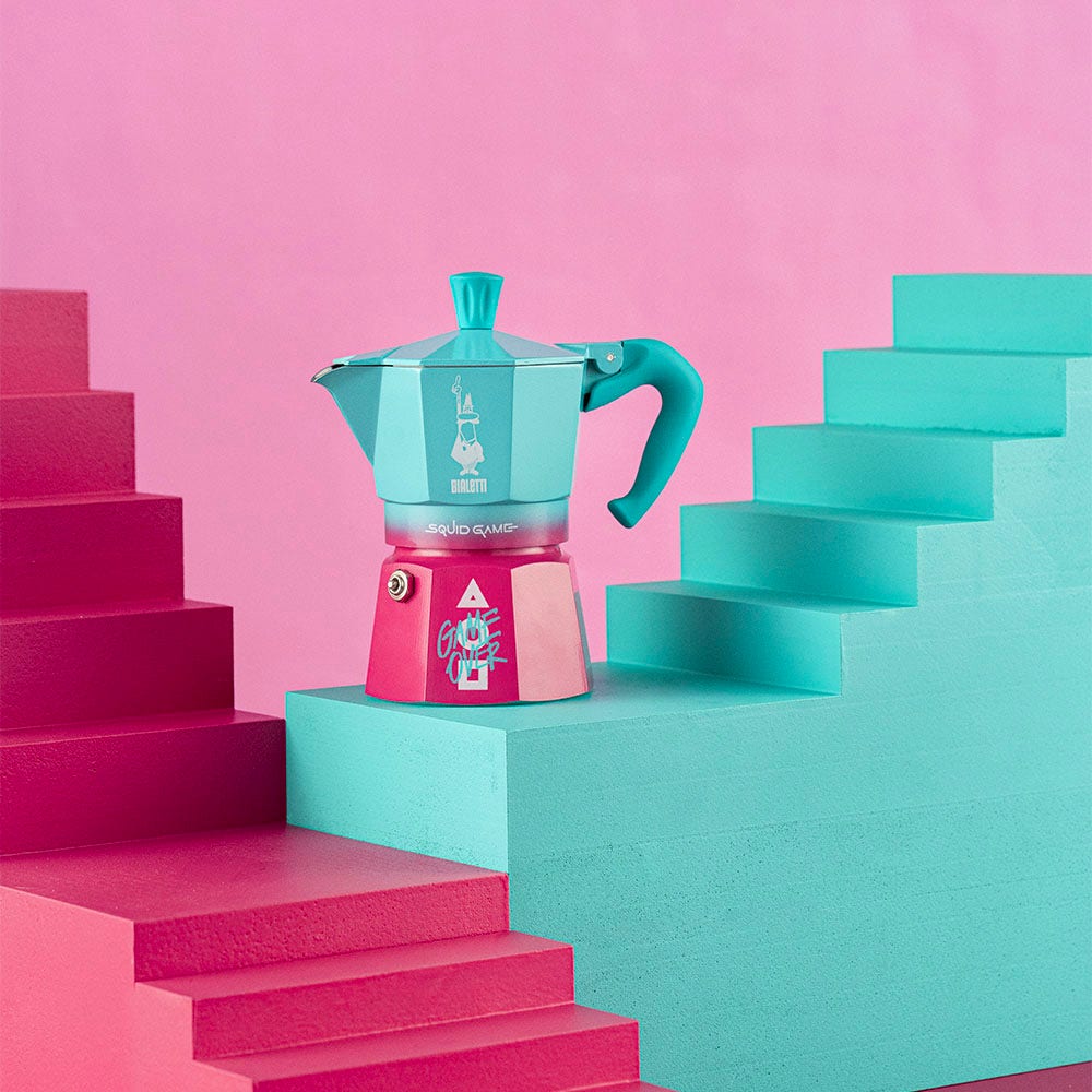 Bialetti Squid Game Moka Express 6 Cup (270 ml) Stovetop Coffee Maker