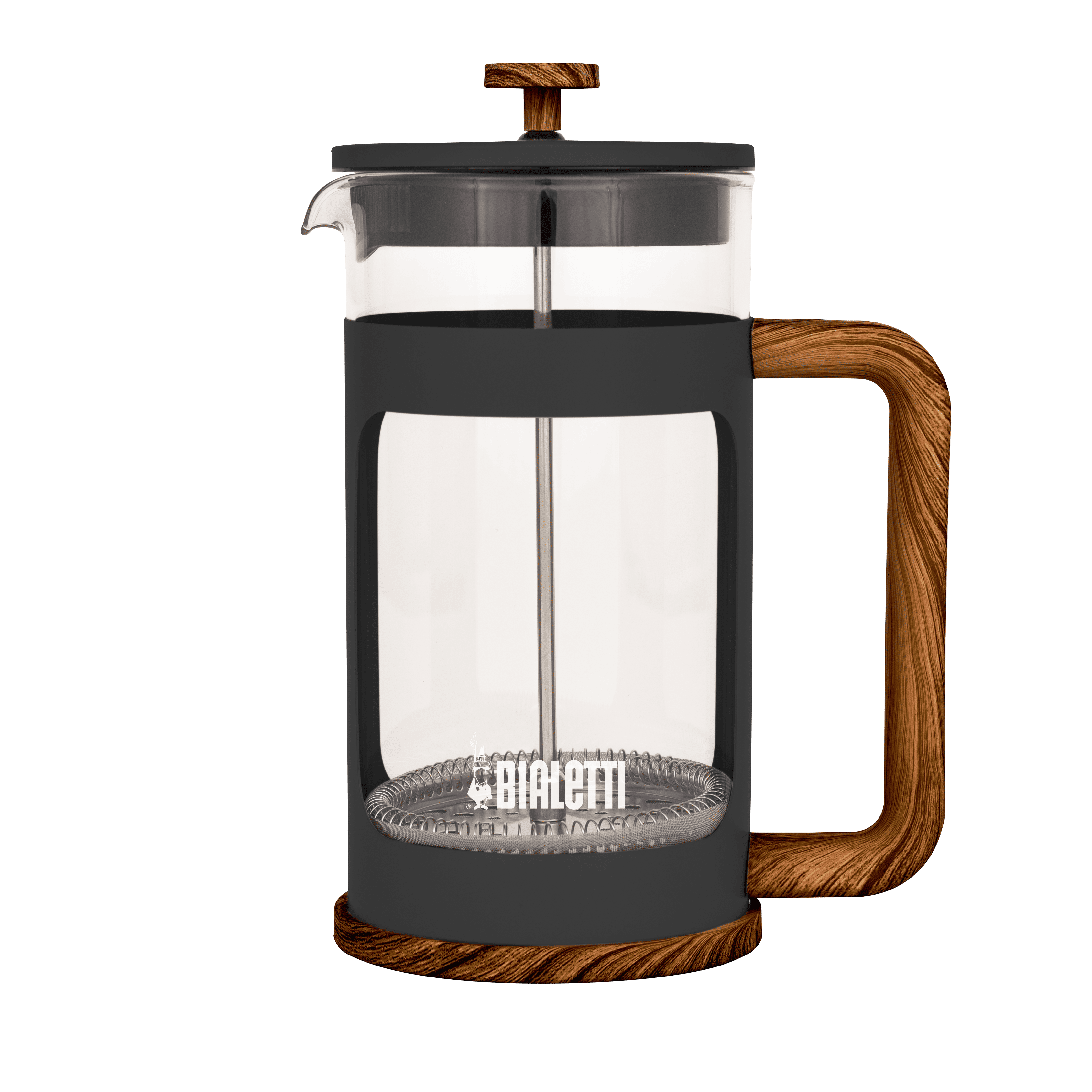 Bialetti Woody Coffee Press – Black – 1 L