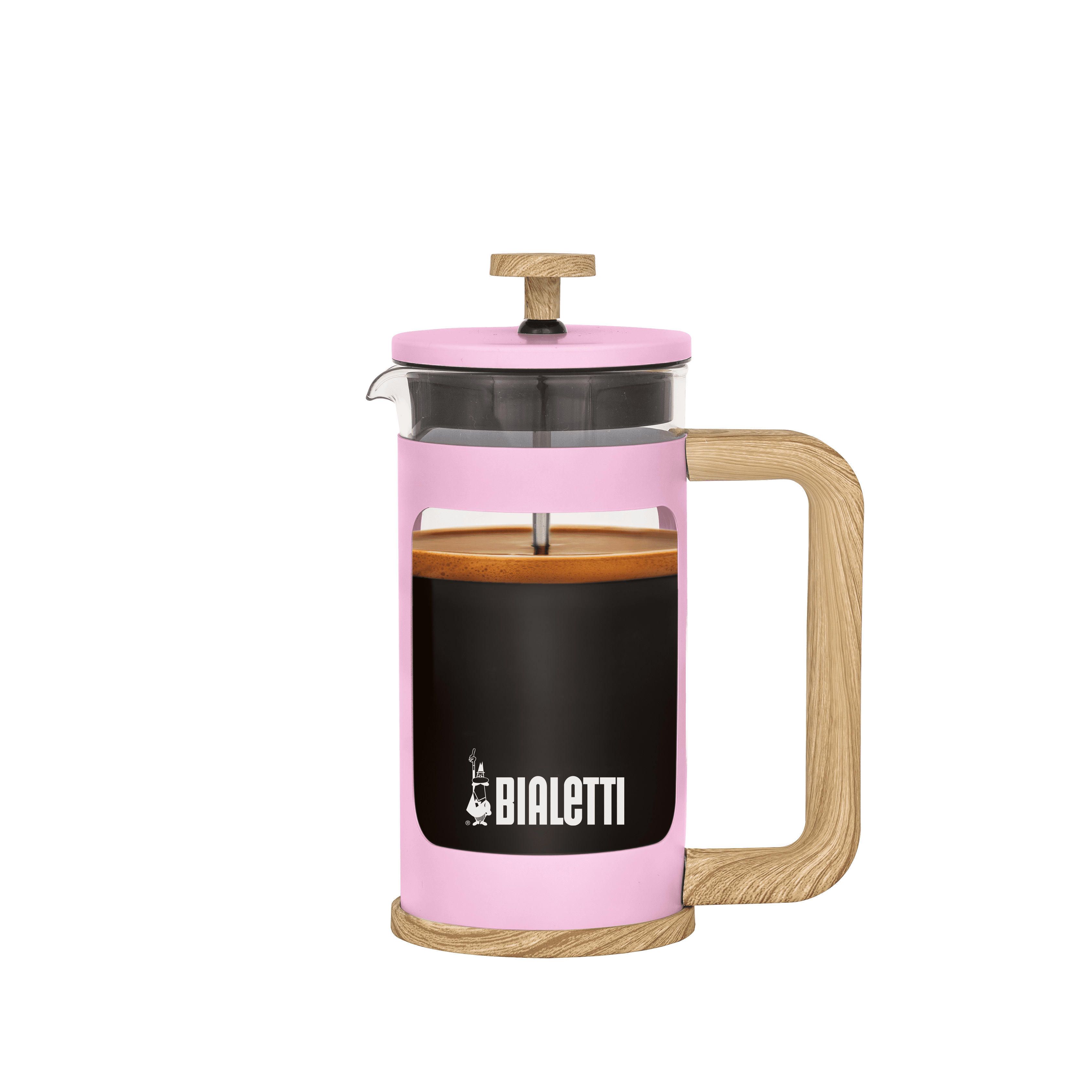 Bialetti Woody Coffee Press – Pink – 350 ml