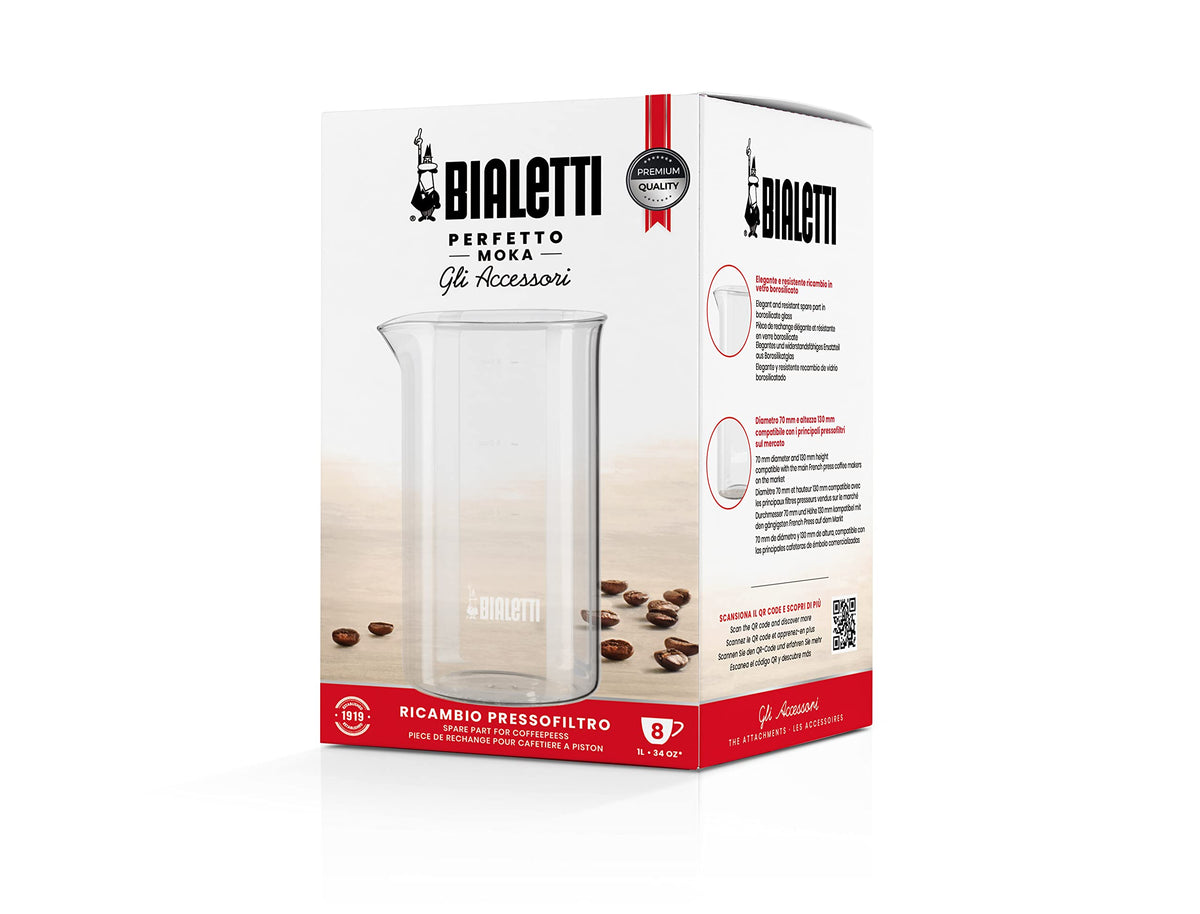 Bialetti Replacement Glass Beaker – 1 L