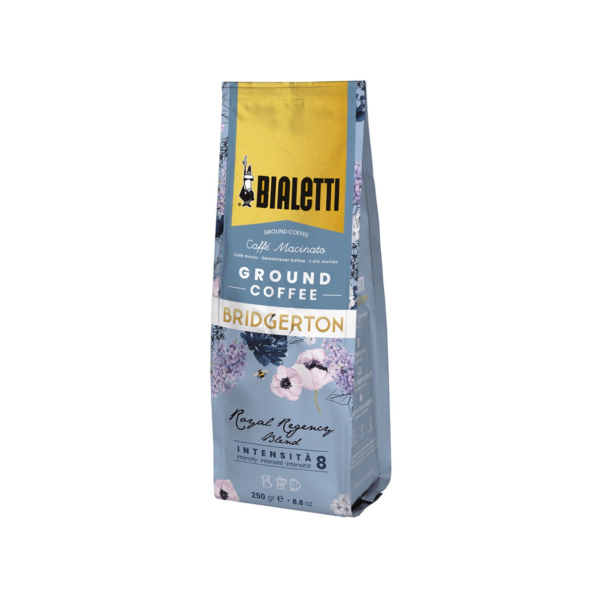 Bialetti Bridgerton Gift Tin – Perfetto Moka Royal Regency Ground Coffee 250 g