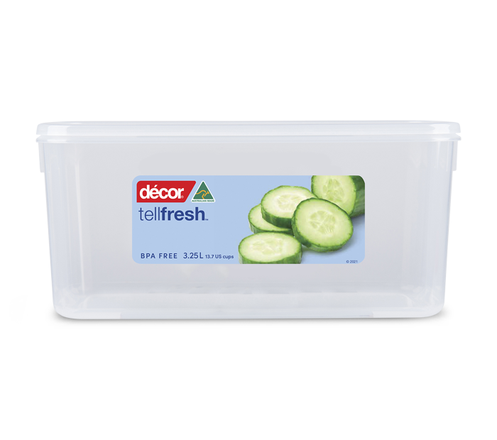 Decor Tellfresh Oblong Container - 3.25L