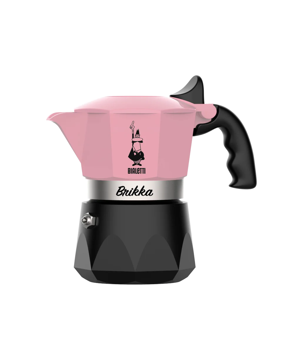 Bialetti Brikka Candy Pink 2 Cup (100ml) Stovetop Coffee Maker