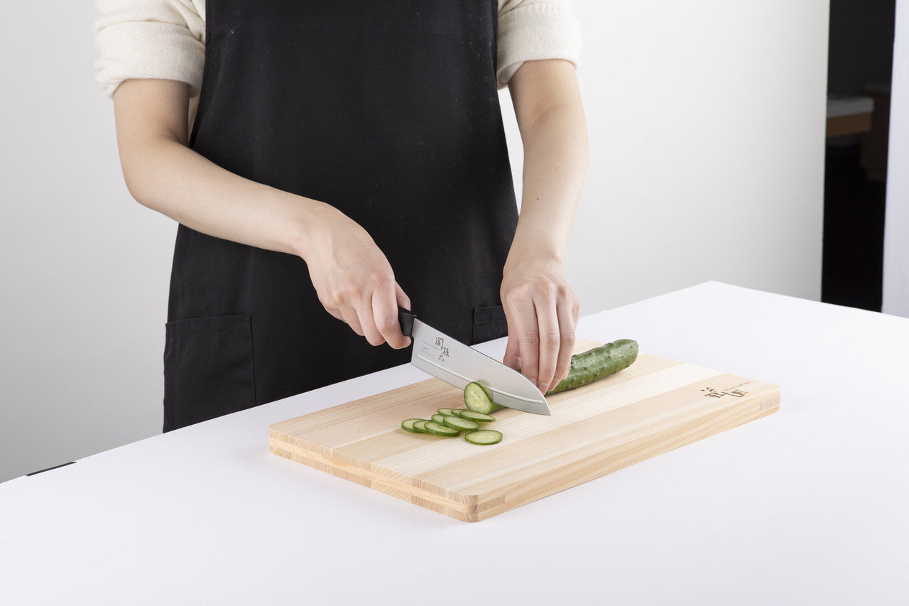 Kai Seki Magoroku Shironezu Santoku Knife 16.5cm