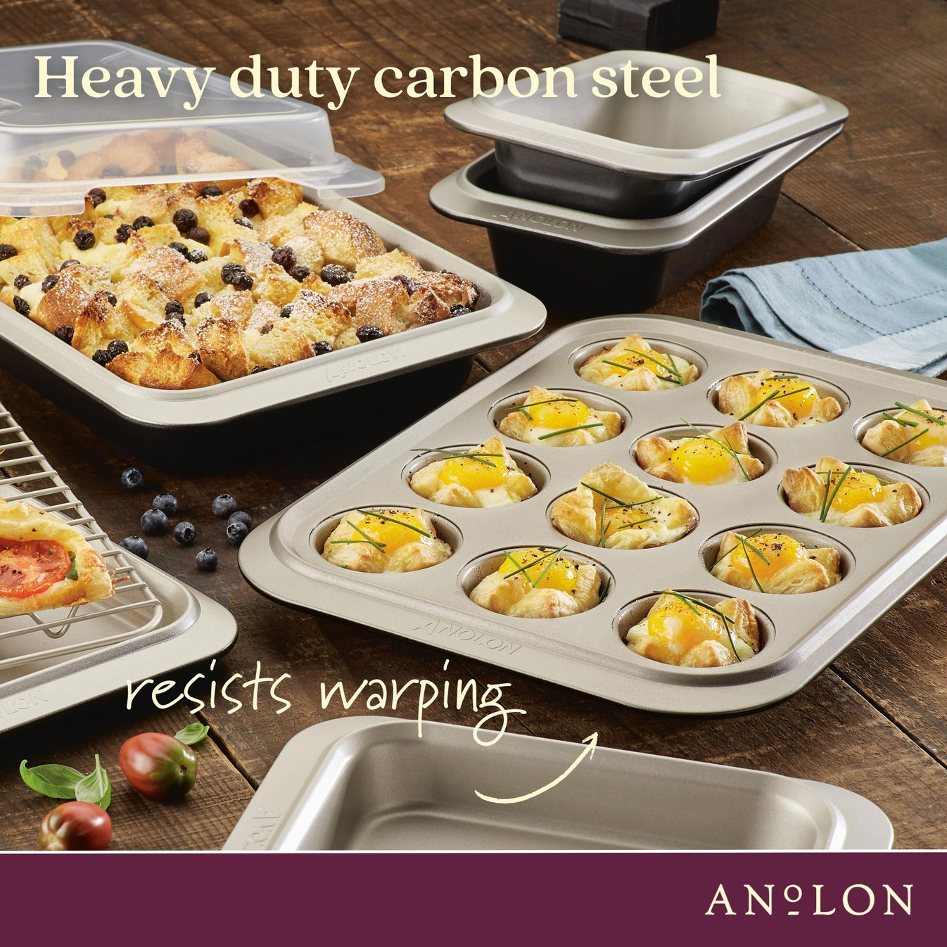 Anolon Ceramic Reinforced Muffin Pan 12 Cup