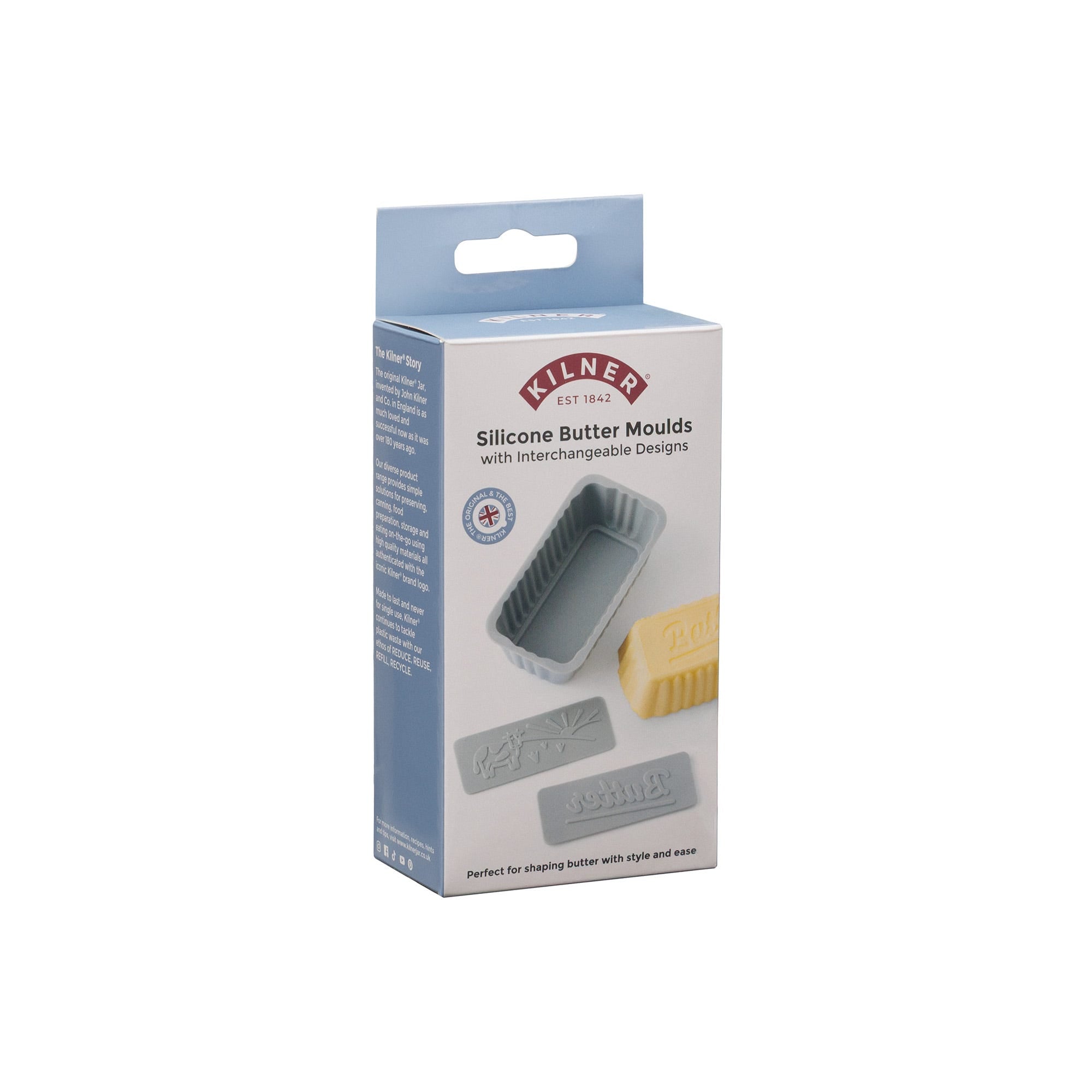 Kilner Silicone Butter Moulds 14 x 7.5 x 4.5cm