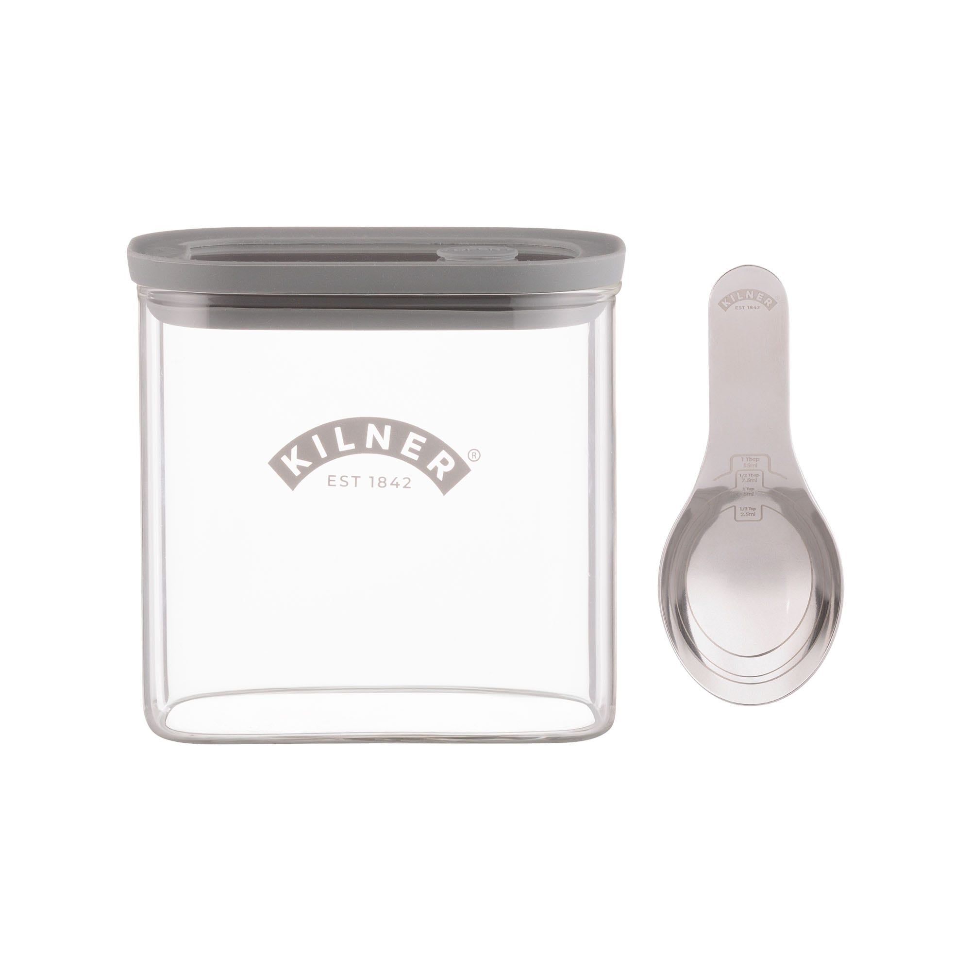 Kilner Fresh Storage Spice Jar with Spoon 700ml