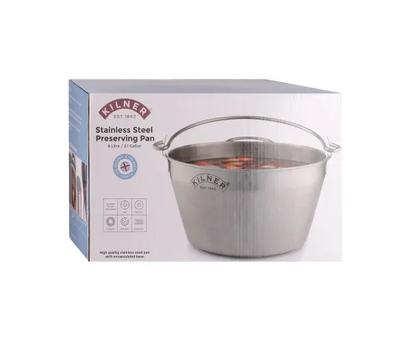 Kilner S/Steel Preserving Pan 8 Litre