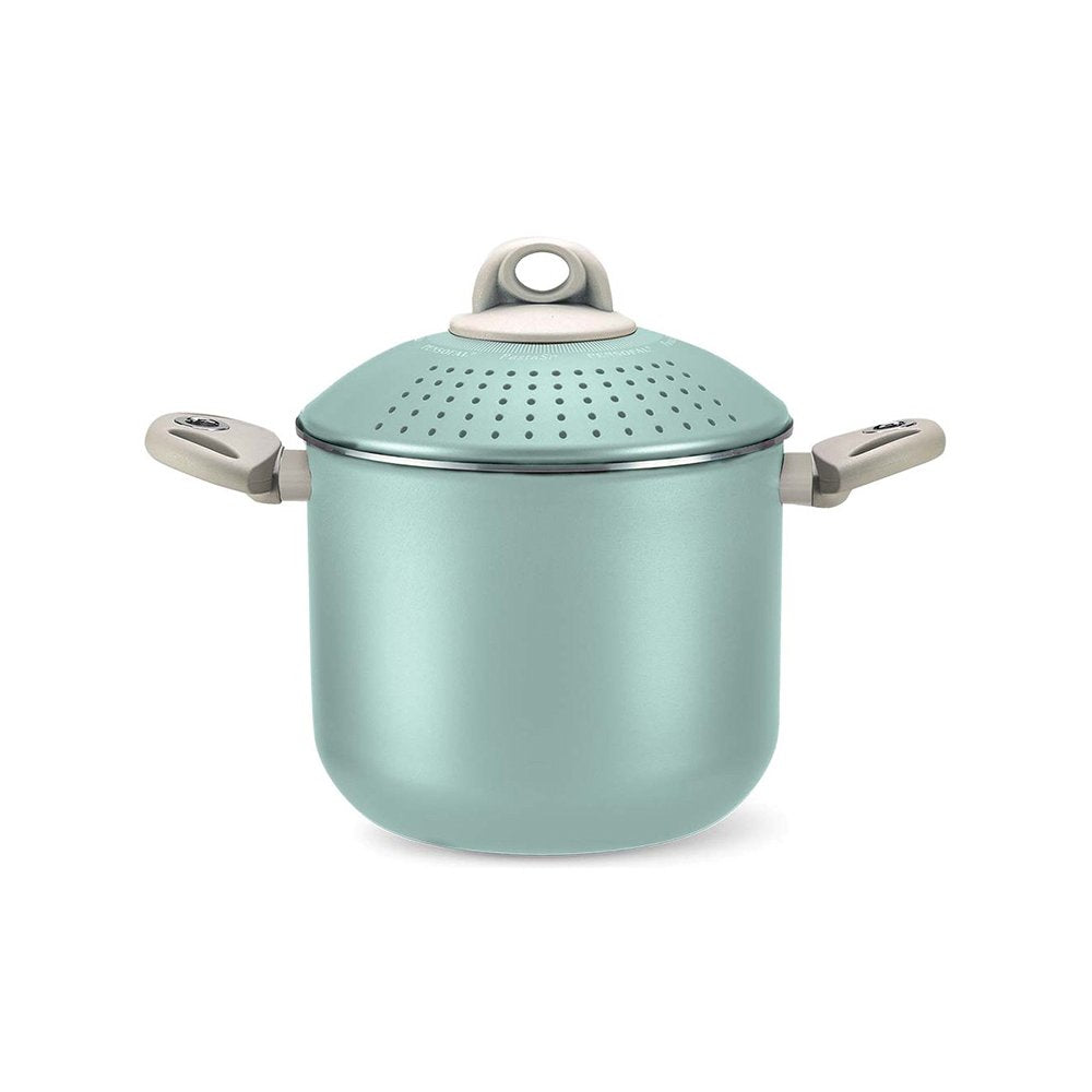 Pensofal 9pc Set, 2 Frypans, PastasiBaby/Family, Saucepan, GlassLids, Tiffany Blue