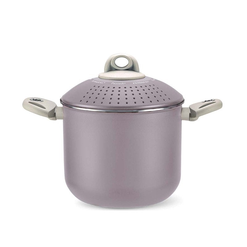 Pensofal 9pc Set, 2 Frypans, PastasiBaby/Family, Saucepan, GlassLids, Rose Pink