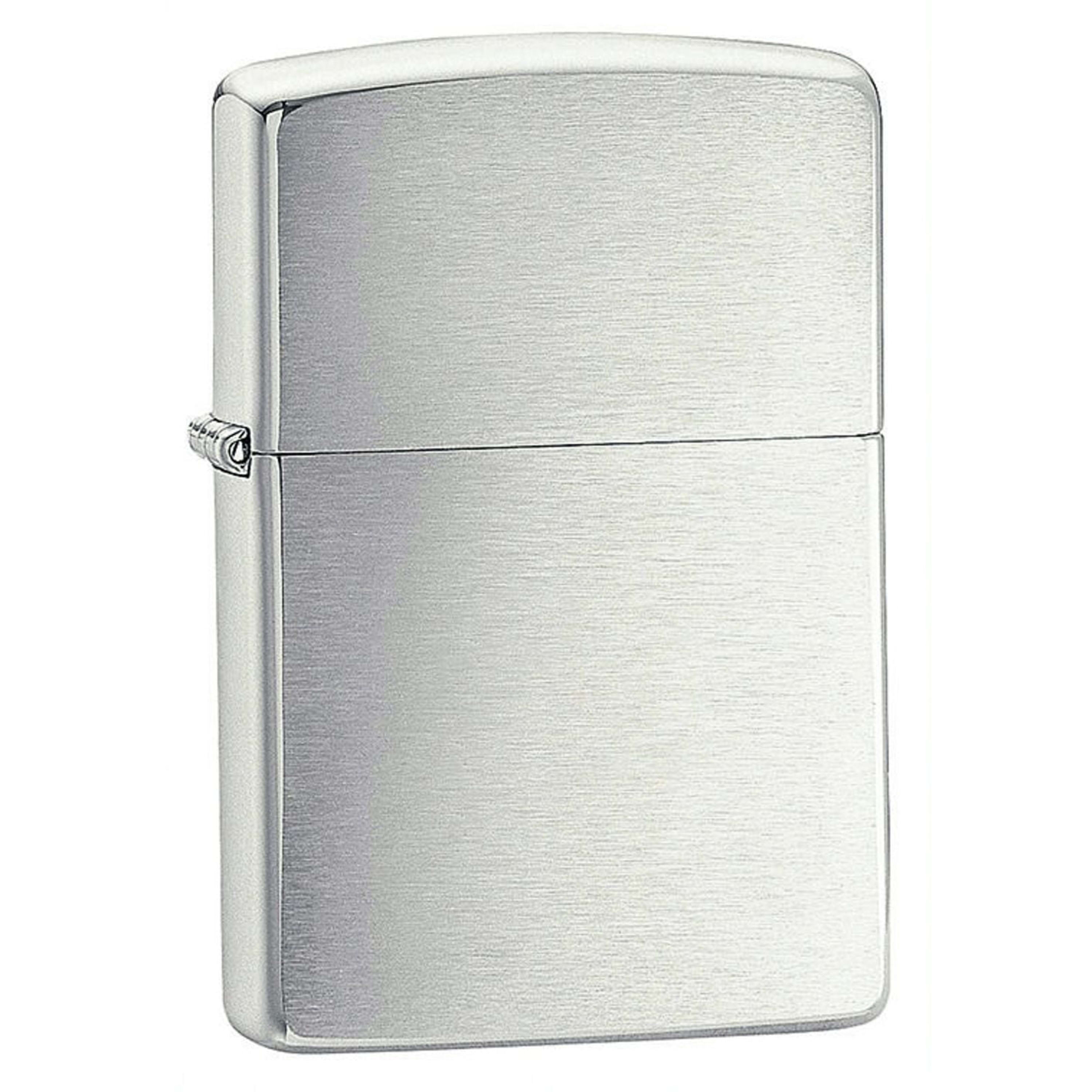 Zippo Brushed Finish Chrome Lighter