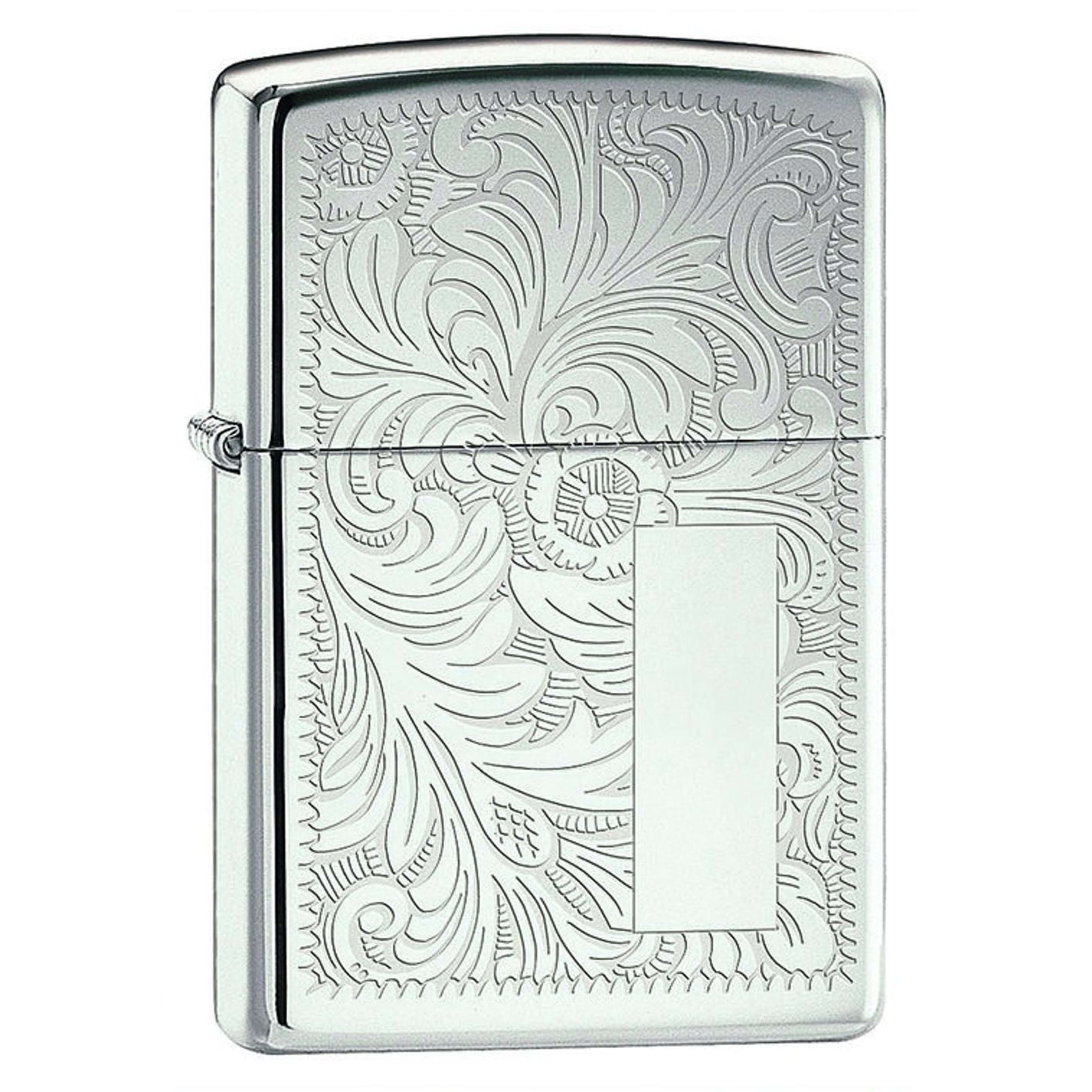 Zippo Venetian Lighter - High Polished Chrome