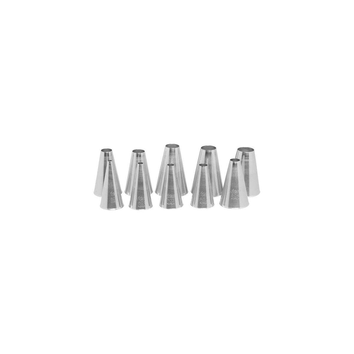 Ateco Piping Tube Plain Set 10pc