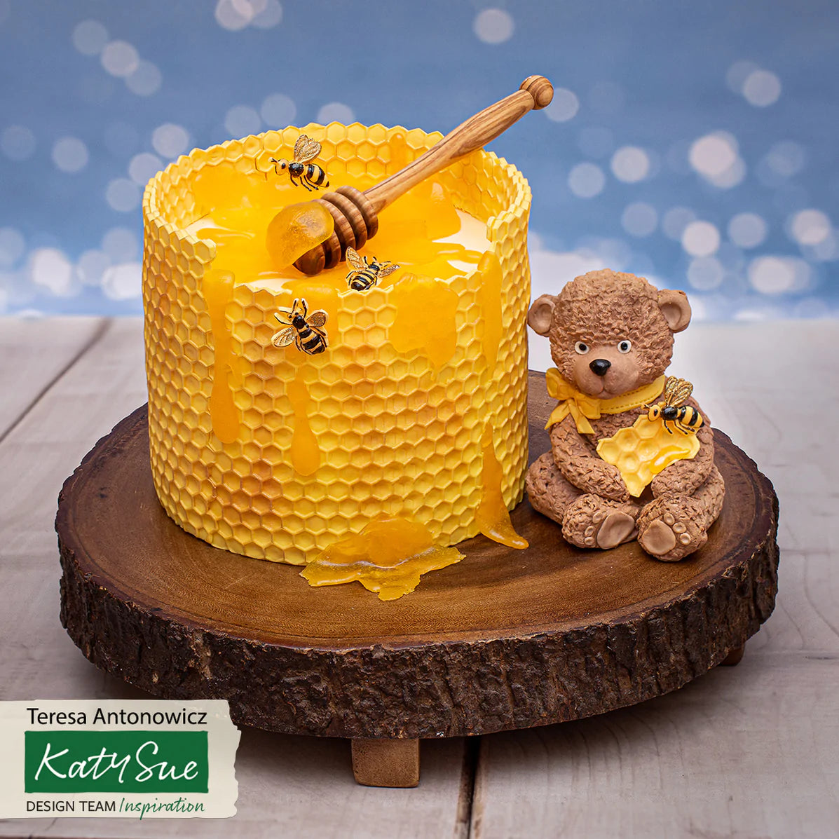 Katy Sue Silicone Mould Honeycomb & Bees