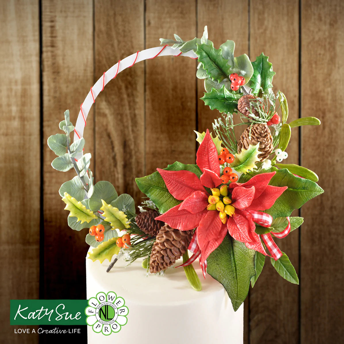 Katy Sue Silicone Mould & Veiner Poinsettia