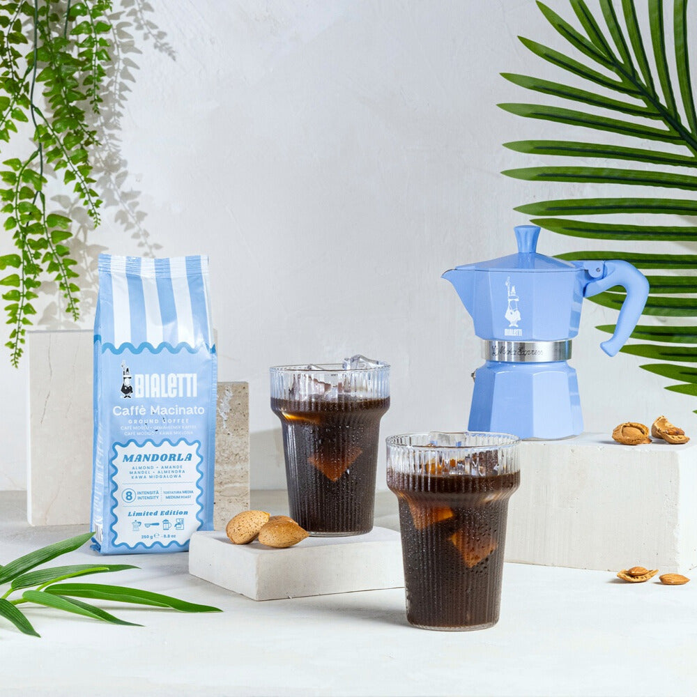 Bialetti Caffè Macinato Mandorla Iced Coffee Gift Set – 250 g