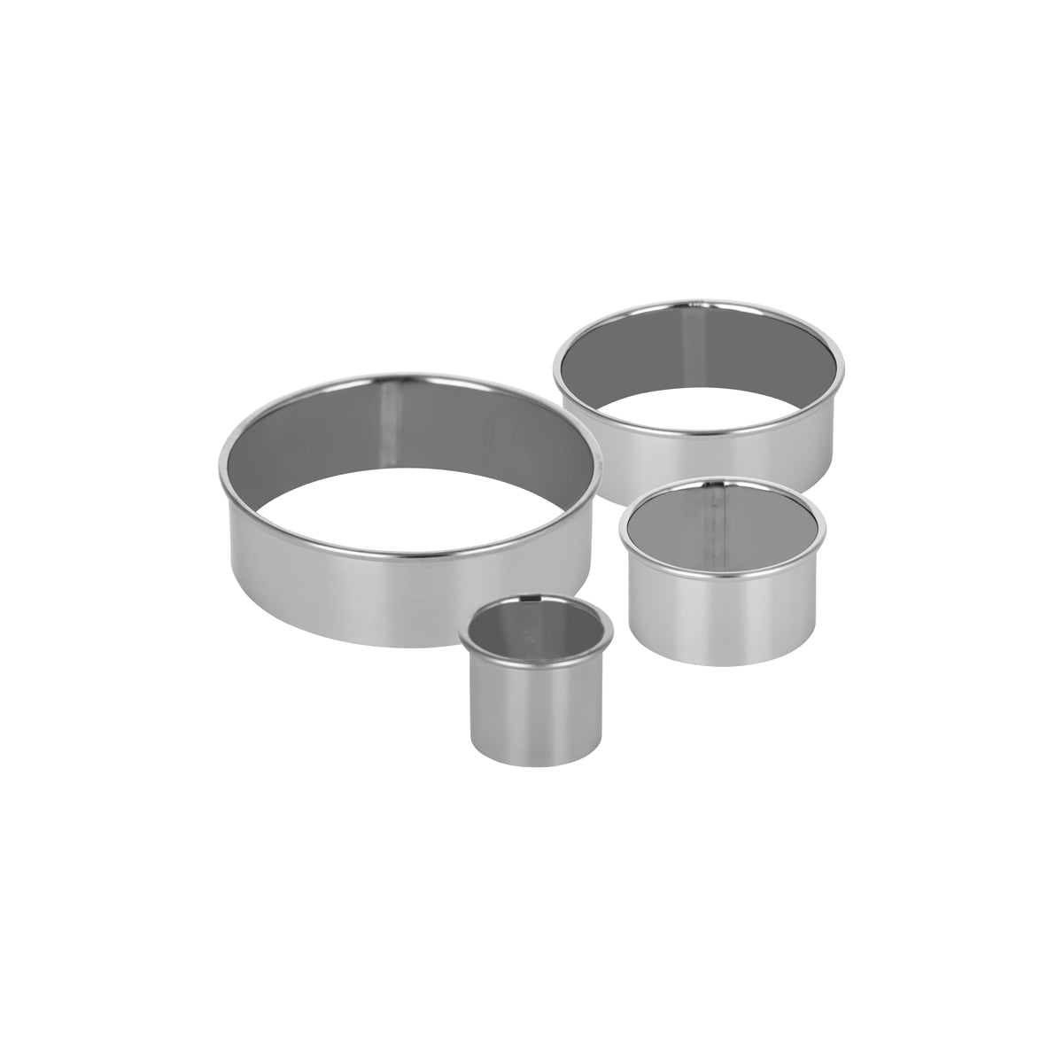 Chef Inox Cutter Set Plain Stainless Steel 4pc 130mm