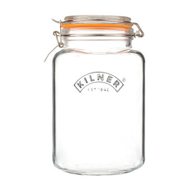 Kilner Square Clip Top Jar - 3 Litre