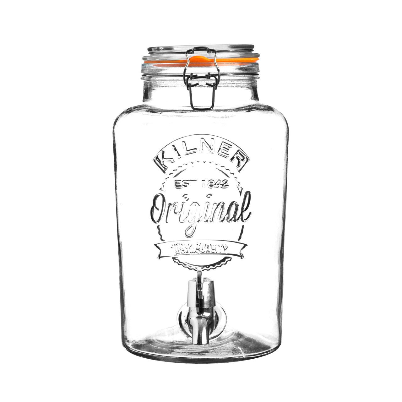 Kilner Round Clip Top Drinks Dispenser - 5 Litre