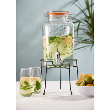 Kilner Round Clip Top Drinks Dispenser - 5 Litre