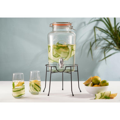Kilner Round Clip Top Drinks Dispenser - 5 Litre
