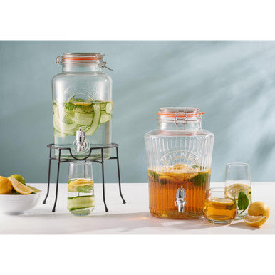 Kilner Round Clip Top Drinks Dispenser - 5 Litre