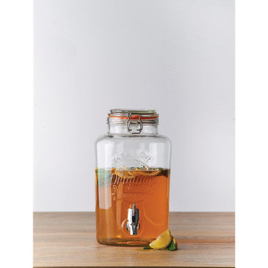 Kilner Round Clip Top Drinks Dispenser - 5 Litre