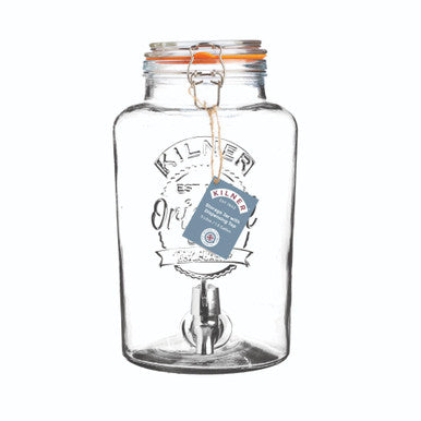 Kilner Round Clip Top Drinks Dispenser - 5 Litre