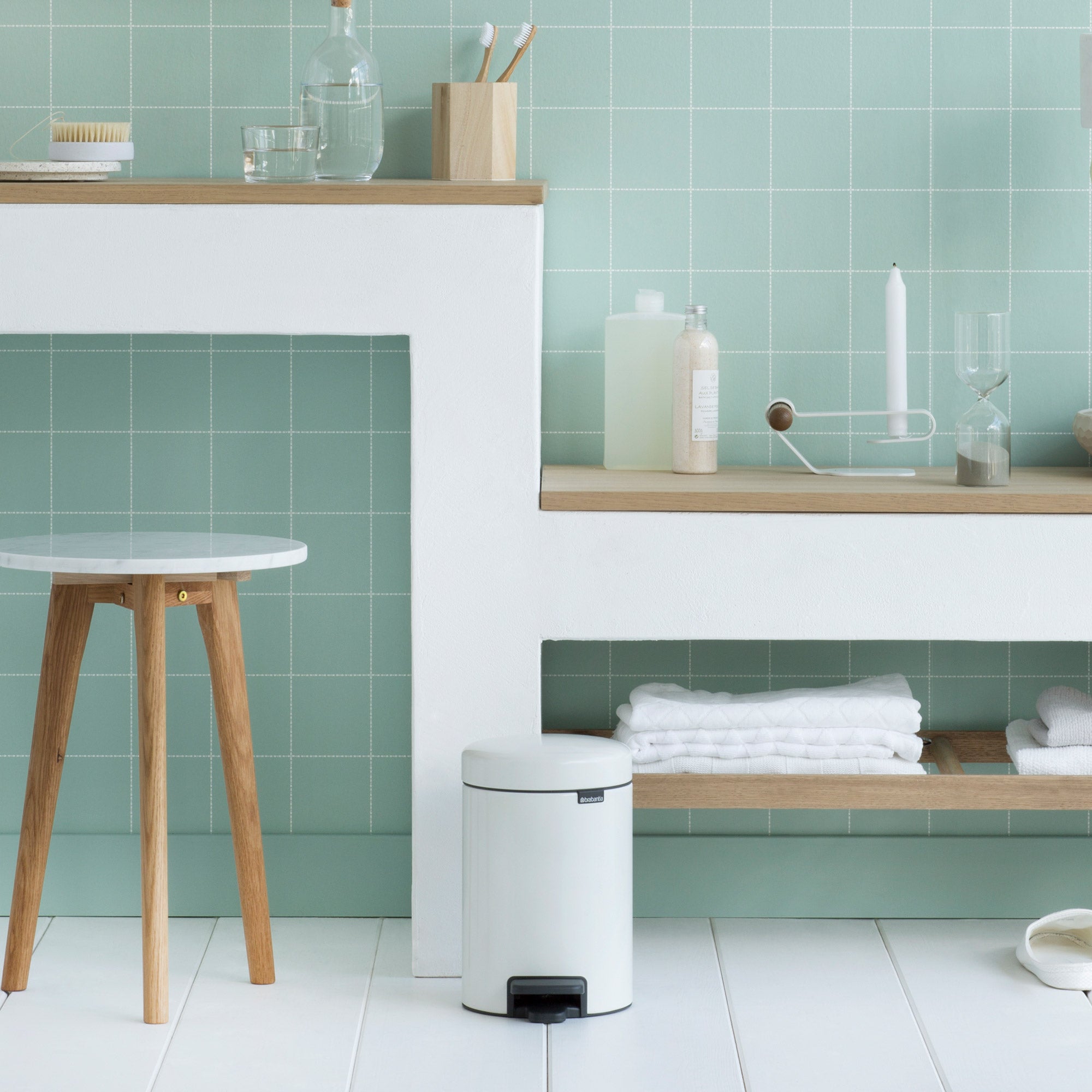 Brabantia Pedal Bin newICON 3L White